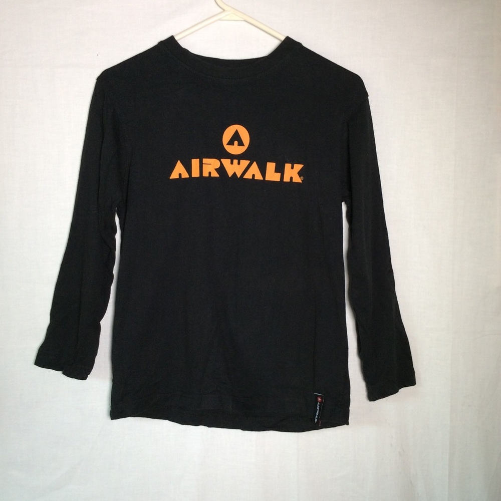 Airwalk Boys Black/Orange Graphics T-Shirt